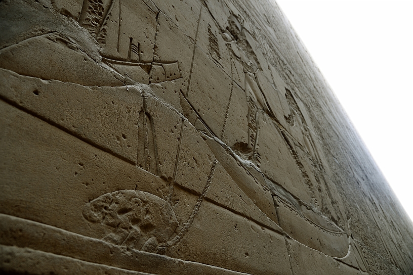 27 MAK_6298.jpg - Seth, con sembianze di ippopotamo, sempre molto più piccolo rispetto a Horus o altri dei del culto, questo come gesto scaramantico, per sminuire il suo potere nefasto.